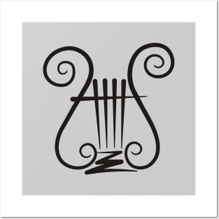 Black Lyre Posters and Art